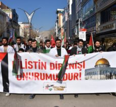 Van'da sağlık çalışanları Filistin için “sessiz yürüyüş” yaptı