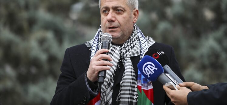 Yeniden Refah Partisi ve bazı STK'lar İsrail'in Gazze'deki saldırılarını protesto etti
