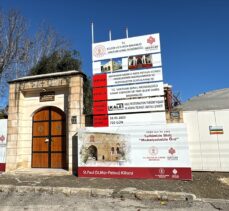 Adıyaman'da depremlerde hasar gören kilise restore ediliyor