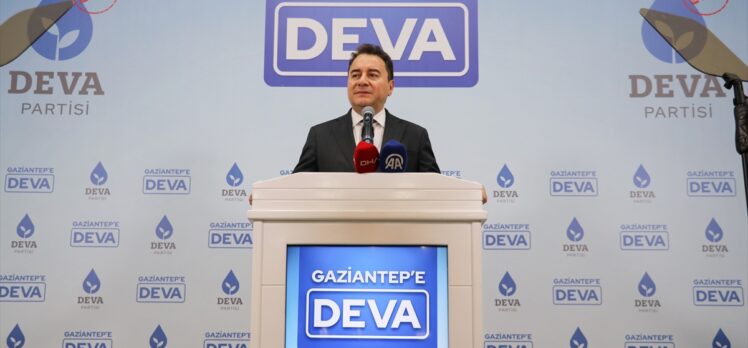 DEVA Partisi Genel Başkanı Babacan, Gaziantep'te konuştu: