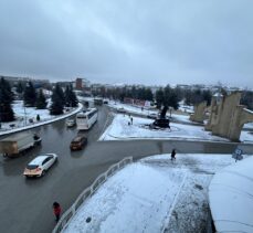 Erzurum, Ardahan ve Kars'ta kar etkili oldu