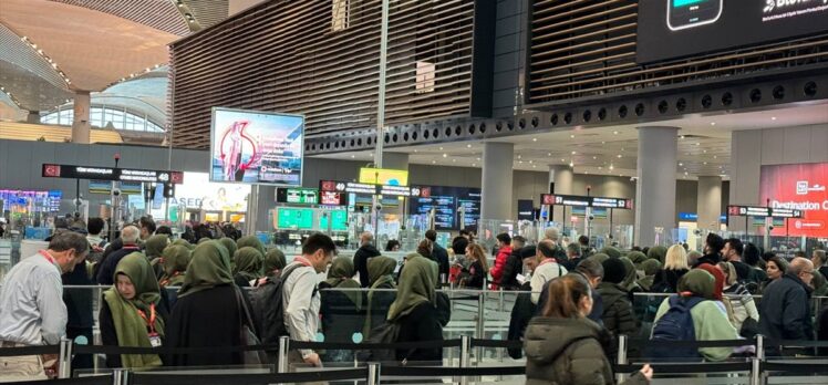 İstanbul Havalimanı'nda yarıyıl tatili yoğunluğu sürüyor