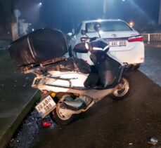Karabük'te motosiklet ile otomobilin çarpışması sonucu 1 kişi yaralandı