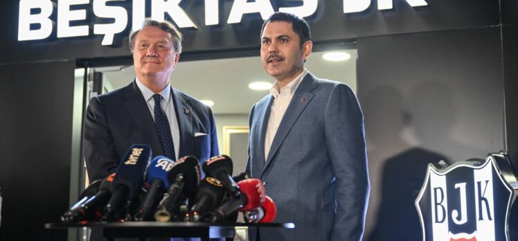 Murat Kurum, Beşiktaş Spor Kulübü yöneticileriyle bir araya geldi: