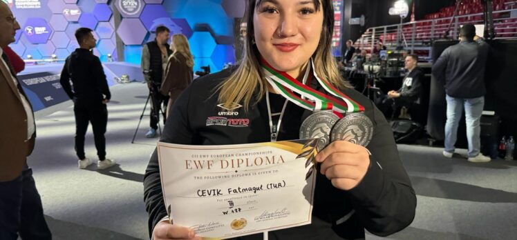 Avrupa Halter Şampiyonası'nda 2 bronz madalya kazanan Fatmagül Çevik, duygularını anlattı: