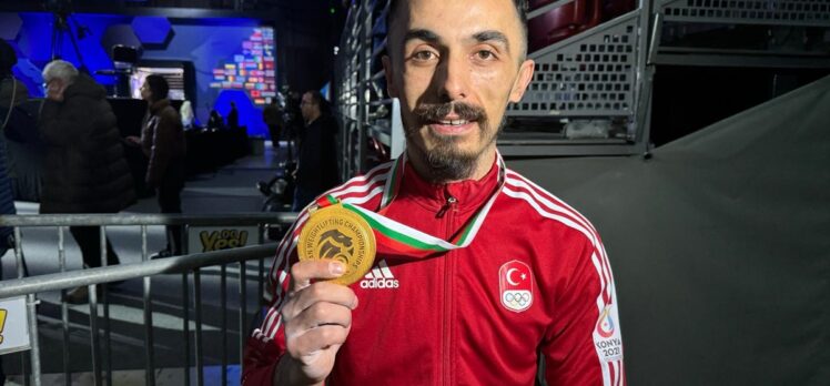 Avrupa şampiyonu milli halterci Muammer Şahin: “Avrupa'da 18 yılın emeğini aldım”