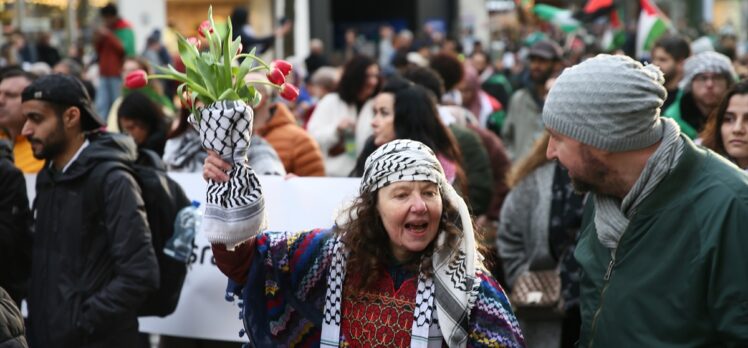 Avusturya’da İsrail'e karşı “Refah’tan elini çek” protestosu düzenlendi