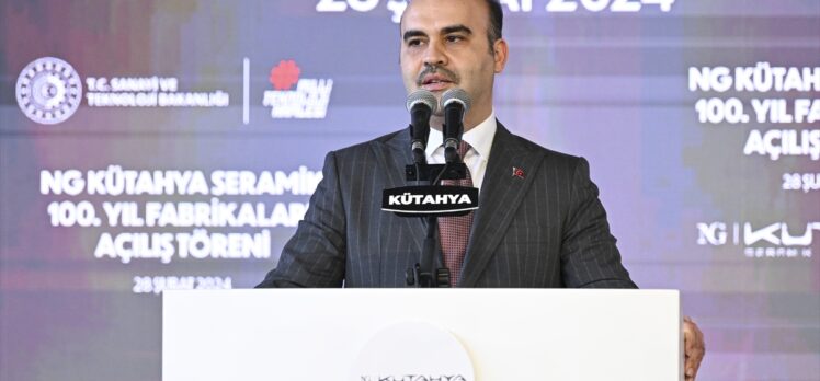 Bakan Kacır, NG Kütahya Seramik 100. Yıl Fabrikaları Açılış Töreni'nde konuştu: