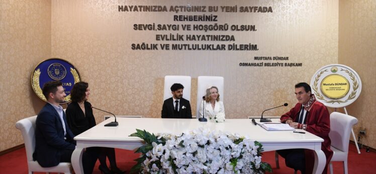 Bursa'da nikah tarihinin özel olmasını isteyen çiftler Sevgililer Günü'nü tercih etti