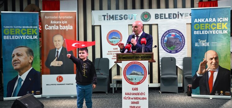 Cumhur İttifakı'nın ABB Başkan adayı Altınok, Ankara'da hemşehri buluşmasına katıldı: