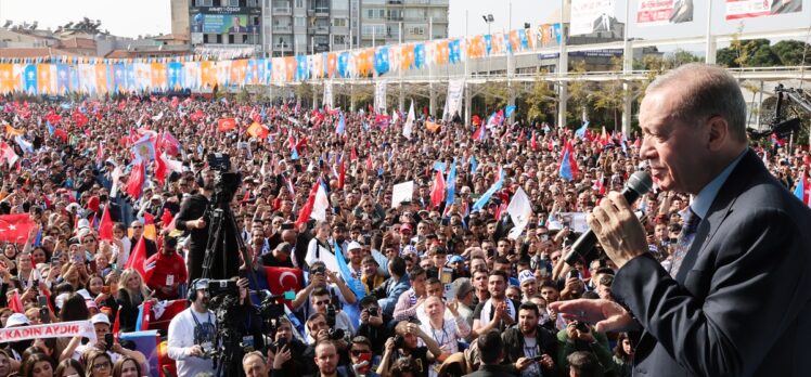 Cumhurbaşkanı Erdoğan, partisinin Aydın mitinginde konuştu: (1)