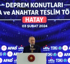 Cumhurbaşkanı Erdoğan, Hatay'da Deprem Konutları Kura ve Anahtar Teslim Töreni'nde konuştu: (2)