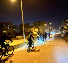 Hatay'da depremde hayatını kaybedenlerin anısına bisiklet turu düzenlendi