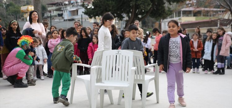 Hatay'da depremzede çocuklar için moral etkinliği düzenlendi