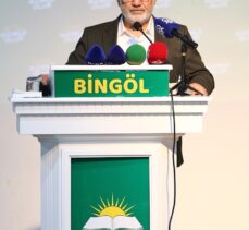 HÜDA PAR Genel Başkanı Yapıcıoğlu, Bingöl'de partisinin aday tanıtım toplantısında konuştu: