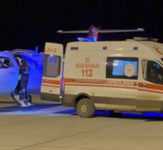 Kars'ta solunum sıkıntısı yaşayan prematüre bebek, ambulans uçakla Van'a götürüldü