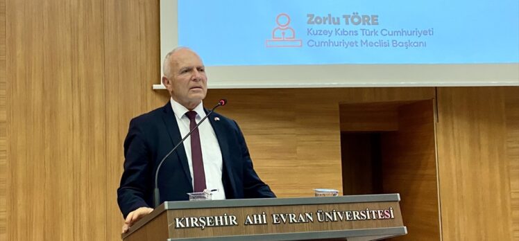 KKTC Cumhuriyet Meclisi Başkanı Zorlu Töre, Kırşehir'de konuştu: