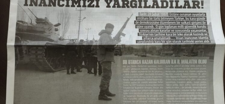 Malatya'nın ilk renkli gazetesi 28 Şubat'ta siyah-beyaz basıldı