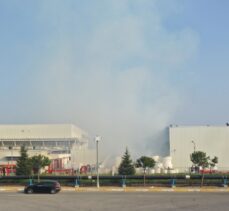 GÜNCELLEME – Manisa'da fabrikada çıkan yangın söndürüldü