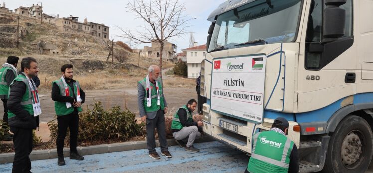 Nevşehir'de Gazzeliler için hazırlanan yardımlar yola çıktı