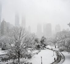New York ve çevre eyaletlerde yoğun kar yağışı hayatı olumsuz etkiliyor