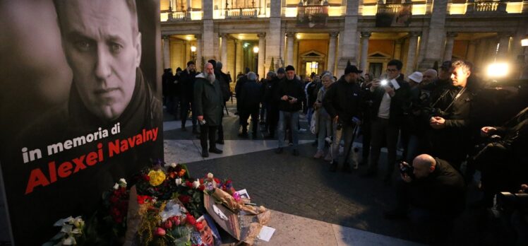 Rus muhalif Aleksey Navalnıy, Roma'da anıldı