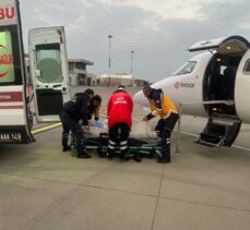 Şırnak'ta 77 yaşındaki hasta ambulans uçakla Ankara'ya sevk edildi