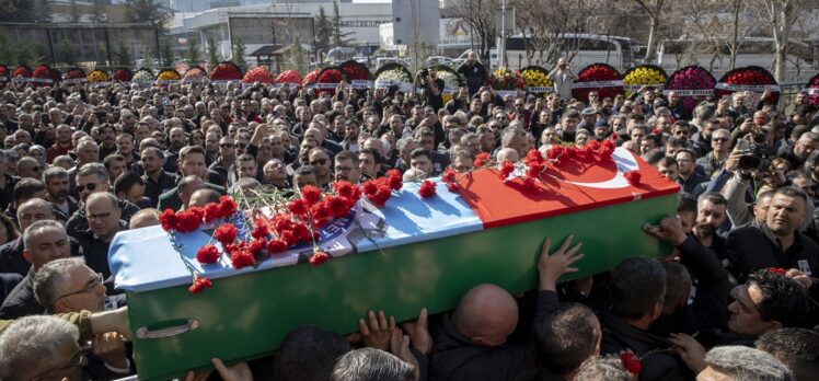 TÜRK-İŞ Genel Başkan Yardımcısı Kavlak için Türk Metal Sendikası'nda cenaze töreni düzenlendi