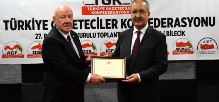 Türkiye Gazeteciler Konfederasyonu 27. Başkanlar Kurulu Toplantısı, Bilecik'te yapıldı