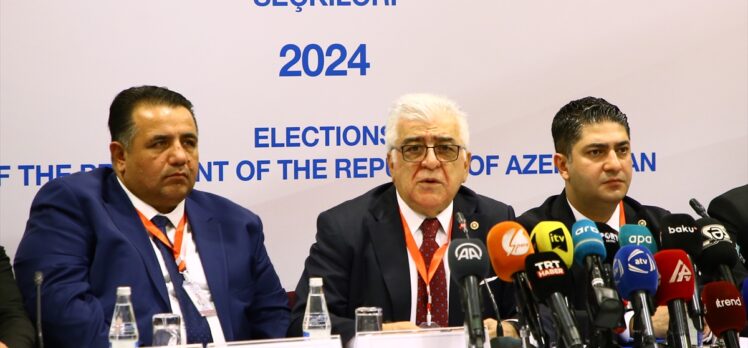 Uluslararası gözlemciler, Azerbaycan'daki seçimin “standartlara uygun bir ortamda geçtiğini” belirtti