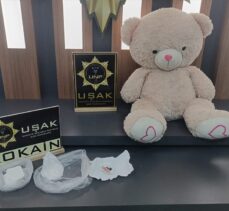 Uşak'ta oyuncak ayıya gizlenmiş kokain bulundu