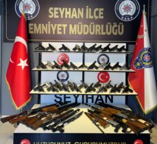 Adana'daki operasyon ve denetimlerde 55 ruhsatsız silah ele geçirildi