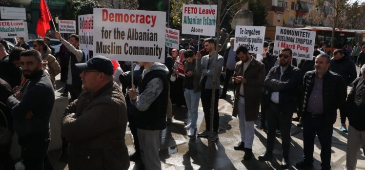 Arnavutluk'ta FETÖ ile yakınlığı bilinen İslam Birliği başkanı seçimine protesto