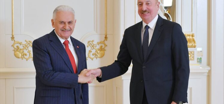 Azerbaycan Cumhurbaşkanı Aliyev, Binali Yıldırım'ı kabul etti