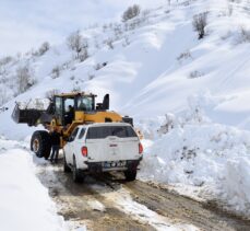 Bitlis'te kapalı köy yollarının açılması için çalışmalar devam ediyor