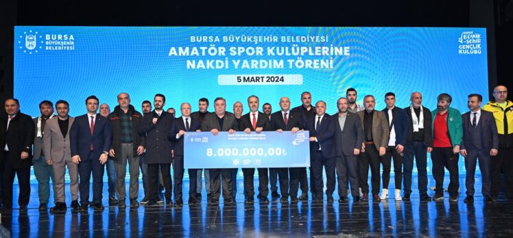 Bursa Büyükşehir Belediyesinden amatör spor kulüplerine 8 milyon liralık destek