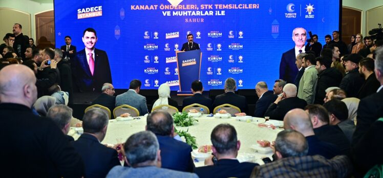 Cumhurbaşkanı Yardımcısı Yılmaz, “Kanaat Önderleri, STK Temsilcileri ve Muhtarlarla Sahur Programı”nda konuştu: