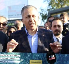 İçişleri Bakanı Ali Yerlikaya Hatay'daki yol yapım çalışmalarını inceledi