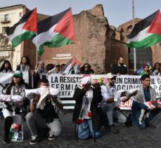 İtalya'da “Gazze'de soykırım dursun” yürüyüşü düzenlendi