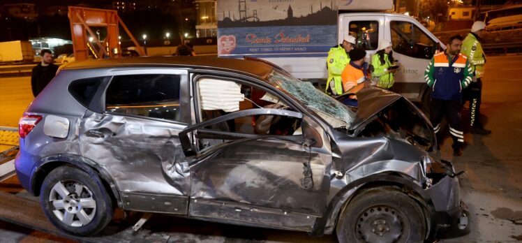 Maltepe'deki trafik kazasında 1 kişi yaralandı