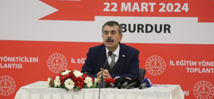 Milli Eğitim Bakanı Tekin, Burdur'da konuştu:
