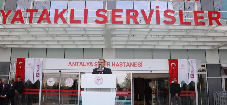 Sağlık Bakanı Koca, Antalya Şehir Hastanesi'nin açılışında konuştu: