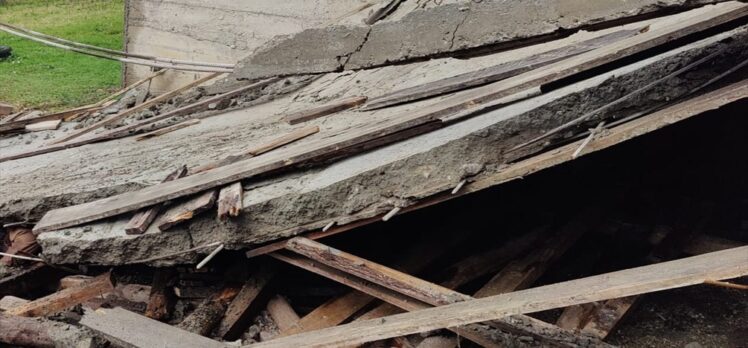 Samsun'da balkon inşaatının çökmesi sonucu 1 kişi öldü