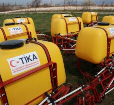 TİKA'dan Kuzey Makedonya'da çiftçilere tarımsal ekipman desteği