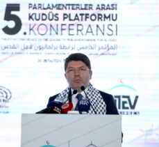 Adalet Bakanı Tunç, Parlamenterler Arası Kudüs Platformu 5. Konferansı'nda konuştu: