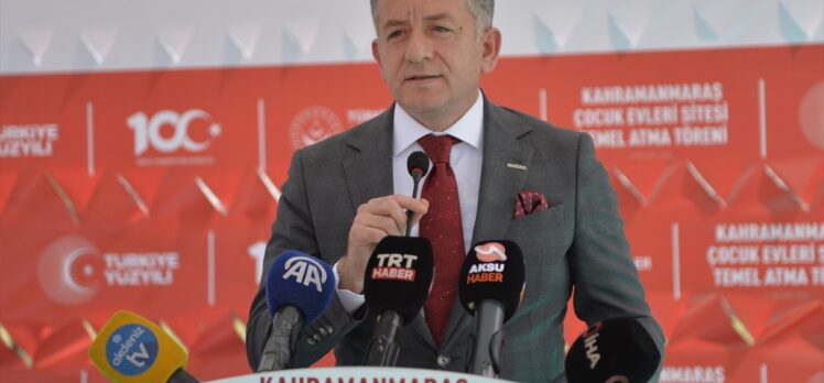 Aile ve Sosyal Hizmetler Bakanı Göktaş, Kahramanmaraş'ta temel atma töreninde konuştu: