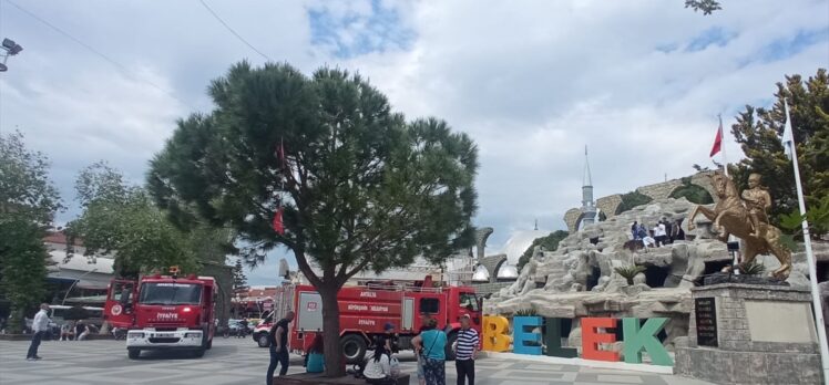 Antalya'da ayağı betona sıkışan turisti itfaiye kurtardı