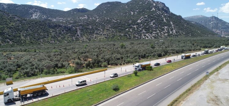Antalya'da jandarma havadan ve karadan trafik denetimi yaptı