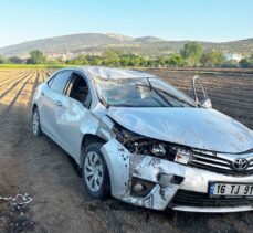 Bursa'da tarlaya devrilen otomobildeki 1 kişi öldü, 2 kişi yaralandı