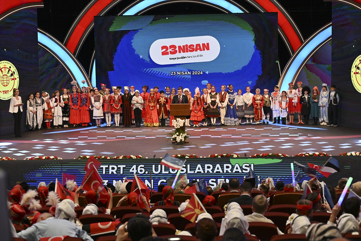 Cumhurbaşkanı Yardımcısı Yılmaz, TRT  23 Nisan Çocuk Şenliği Gala Programında konuştu: